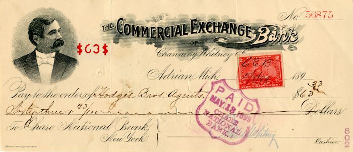 Commercial Exchange Bank - Check