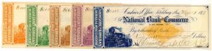 Set of 5 Checks - National Bank of Commerce of New Bedford, Massachusetts