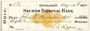 Second National Bank - Check