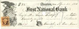 First National Bank - Checks