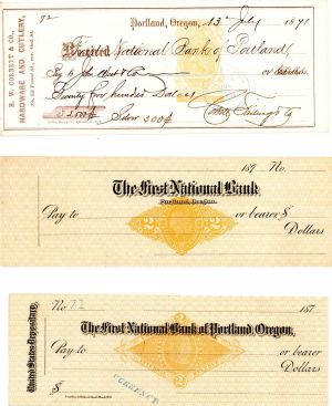 Set of 3 Different Checks with Revenues - Check - Americana