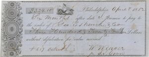 1852 Check - Checks