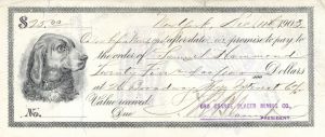 Oro Grande Placer Mining Co. Check - Checks