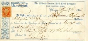 Illinois Central Rail Road Co. - Railroad Check