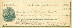 Dayton & Michigan Rail Road Co. - Railroad Check