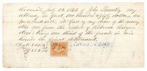 1866 Receipt - Checks