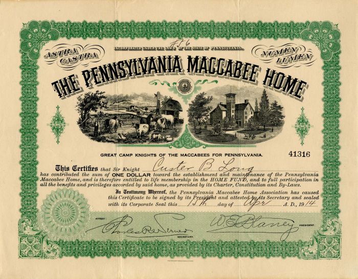 Pennsylvania Maccabee Home