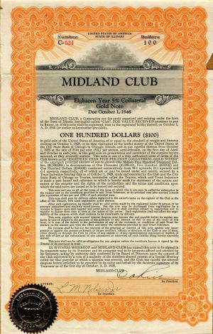 Midland Club - $100 Bond