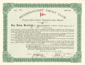 Bensonhurst Yacht Club - $5 Bond