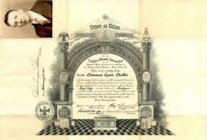 Masonic Membership Certificate - Clubs