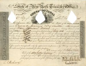 State of New York Transfer Office - Various Denominations Bond