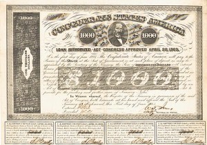 Civil War $1,000 Bond - CR-138