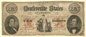 Confederate $10 Note