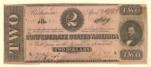 Confederate $2 Note