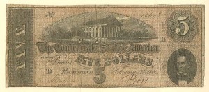 Confederate $5 Note