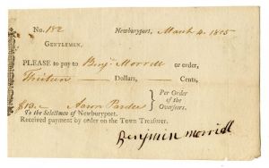 Newburyport Pay Order