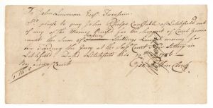 1786 dated State of Connecticut Payment Sheet signed by Geo. Pitkin -  Connecticut - American Revolutionary War - Very Rare to Find