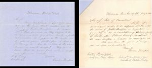 Revolutionary War Pension for Justus Thompson - Connecticut - 1853 dated American Revolutionary War