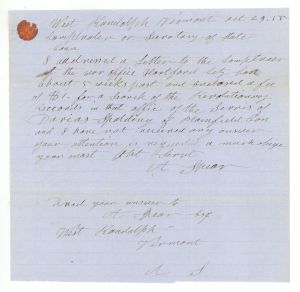 Revolutionary War Pension for Davias Spaulding - Connecticut - 1855 dated American Revolutionary War