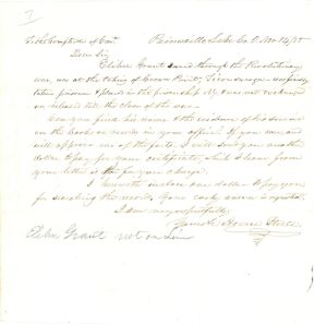 Revolutionary War Pension for Elihue Grant - Connecticut - 1855 dated American Revolutionary War