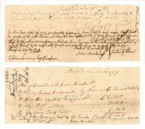 1779 dated Transportation Document Signed by Sam Wyllys - Autograph - American Revolutionary War