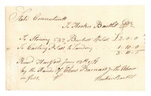 1781 dated Invoice - American Revolutionary War Document