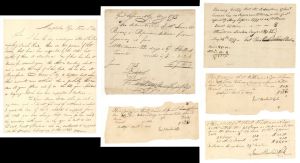 1795-1862 dated Lot of 23 American Revolutionary War Documents