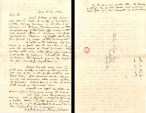 1833 dated Letter - American Revolutionary War Document
