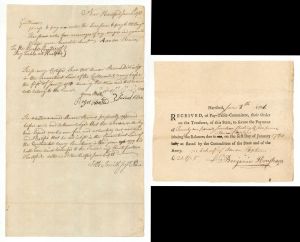 1781 dated Receipt and Pay Order - American Revolutionary War Document