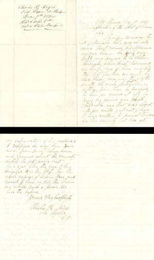 1864 dated Civil War Letter