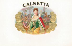 Cigar Box Label "Calsetta" - Americana