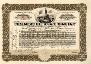 Chalmers Oil and Gas Co. - Stock Certificate