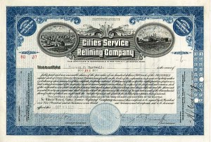 Cities Service Refining Co - Stock Certificate (Uncanceled)