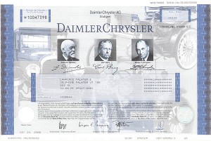 Daimler Chrysler - Stock Certificate