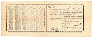 Belmont and Oghquaga Turnpike Road - Stock Certificate