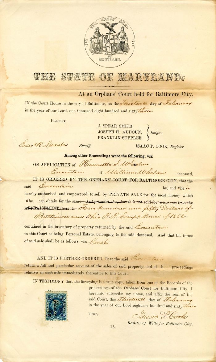 State of Maryland Document