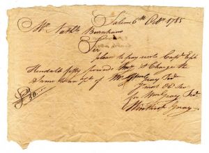 Payment Note of 1785