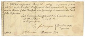 Hartford Bridge 1809 - Stock Certificate