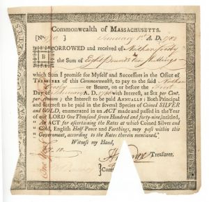 Commonwealth of Massachusetts - Bond Certificate