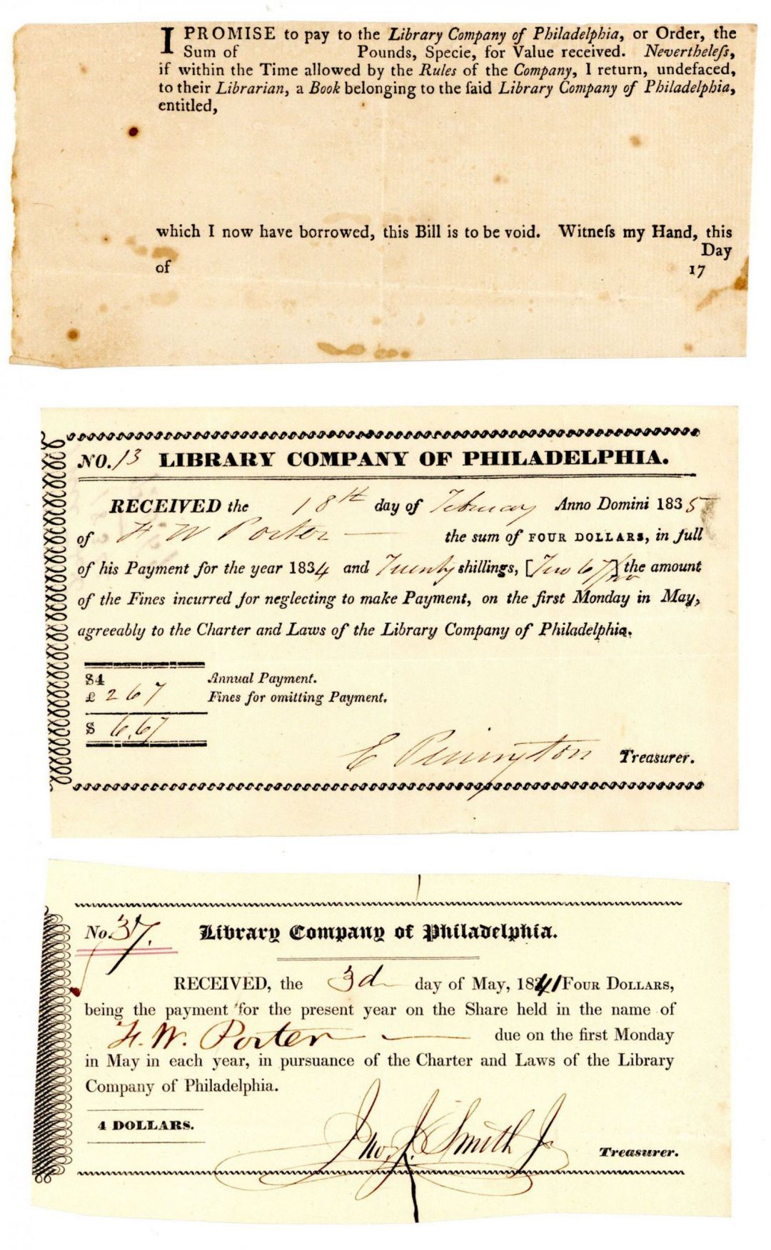 Library Company of Philadelphia - Early Stocks and Bonds