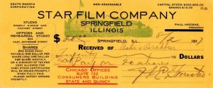 Star Film Co. - Check