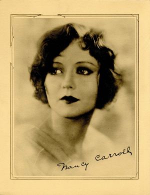 Printed Signed Portrait of Nancy Carroll - Americana