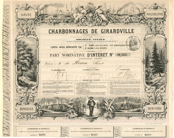 Charbonnages De Girardville - Bond