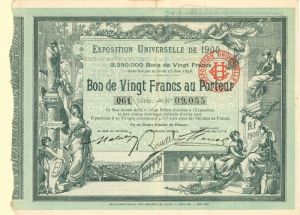 Exposition Universelle De 1900 - Bond