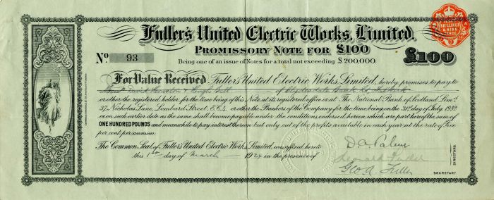 Fuller's United Electric Works, Limited