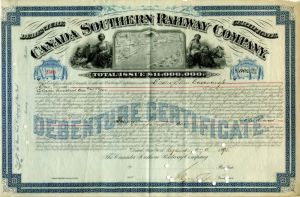 Canada Southern Railway Co. - Various Denominations Bond