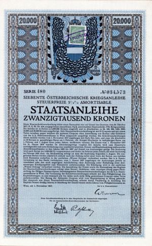 Staatsanleihe - 20,000 Korona Bond