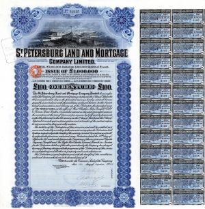 St. Petersburg Land and Mortgage Co. Limited - £100 Foreign Bond