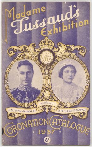  1937 Madame Tussaud's Exhibition Coronation Catalog -  Foreign Document
