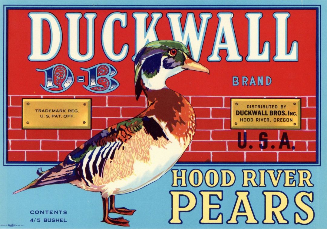 Duckwall - Fruit Crate Label